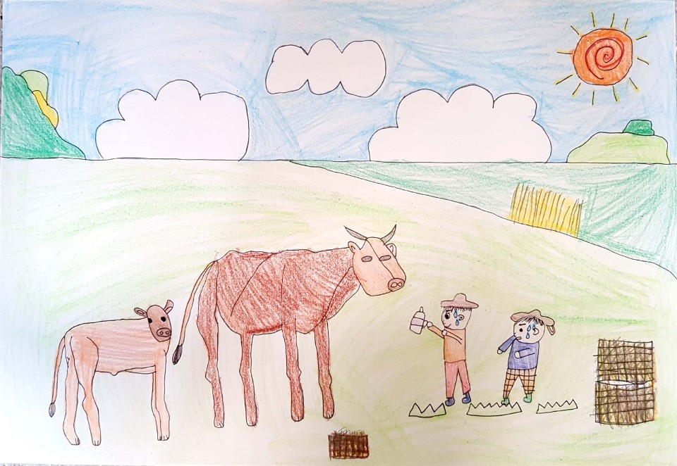 한우의 편안한 일상