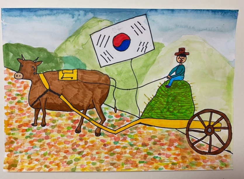 소달구지와 농부