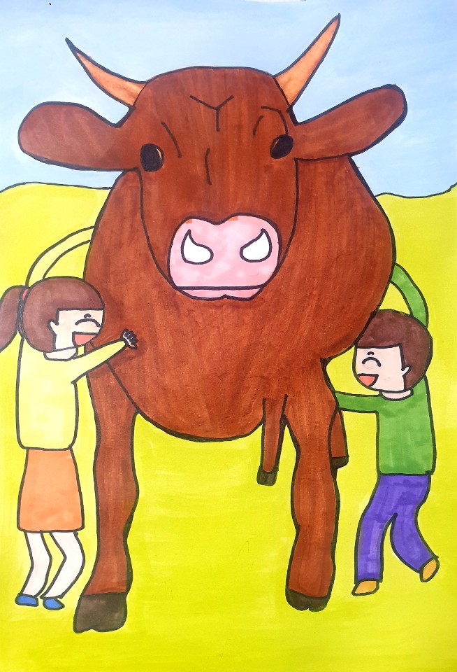 나는 늠름하고 잘생긴 황소!